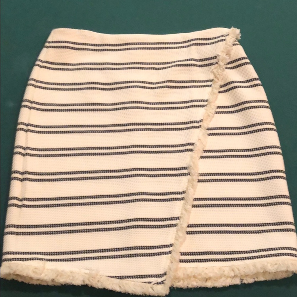 Black and white wrap skirt!